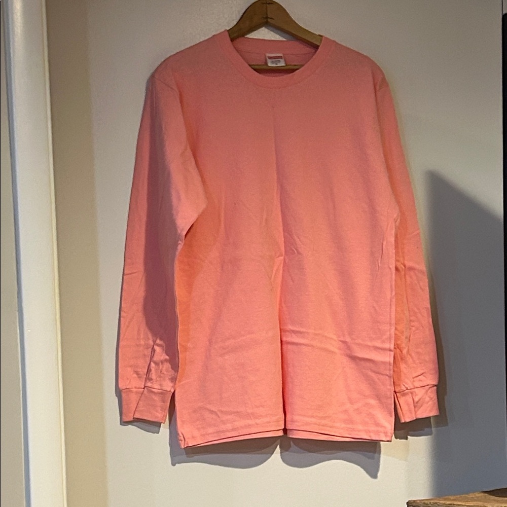 SUPREME Coral Long Sleeve Cotton Shirt Sz Med NWOT